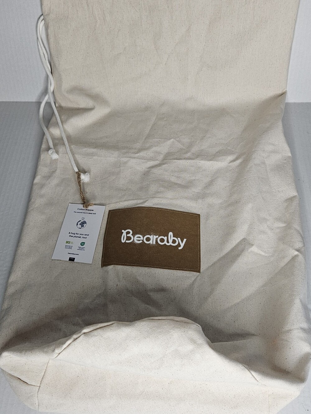 Bearaby Weighted Blanket PouchBag Bag NWT Canvas Bag Laundry, Storage